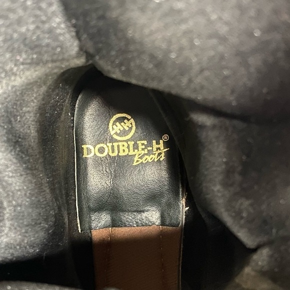 Double H Leather Slouch Cowboy Boots. Size 11 - Picture 10 of 14